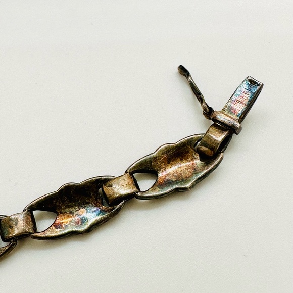 Vintage Silver Marcasite Bracelet - Picture 10 of 14